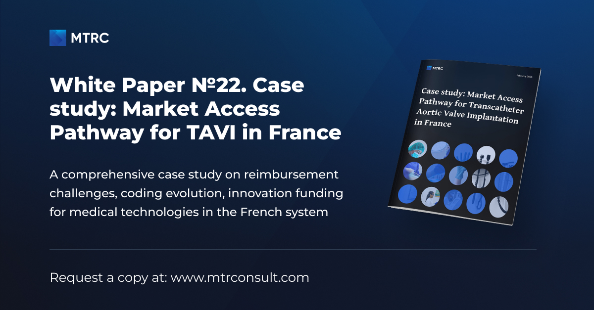 mtr_consult's tweet photo. Explore practical strategies for navigating the French reimbursement landscape and discover how MedTech innovators successfully secure market access in MTRC’s analytical White Paper: https://t.co/mMS44aMco2 https://t.co/p2O5rhDNKq