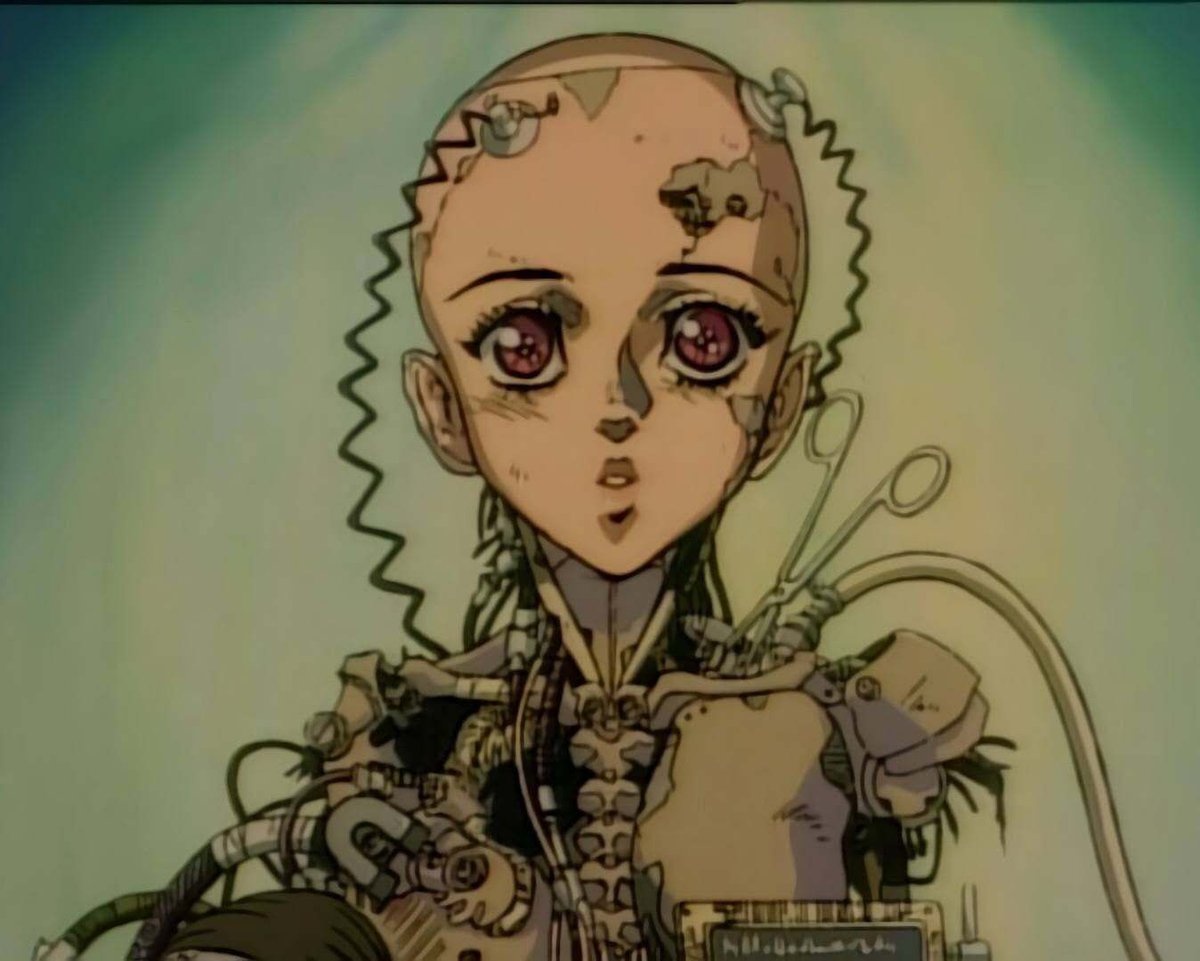 90sPiictures's tweet photo. Before the live-action movie of Battle Angel Alita, the original 1993 anime captured the cyberpunk vibe so well https://t.co/46DzPs8jup