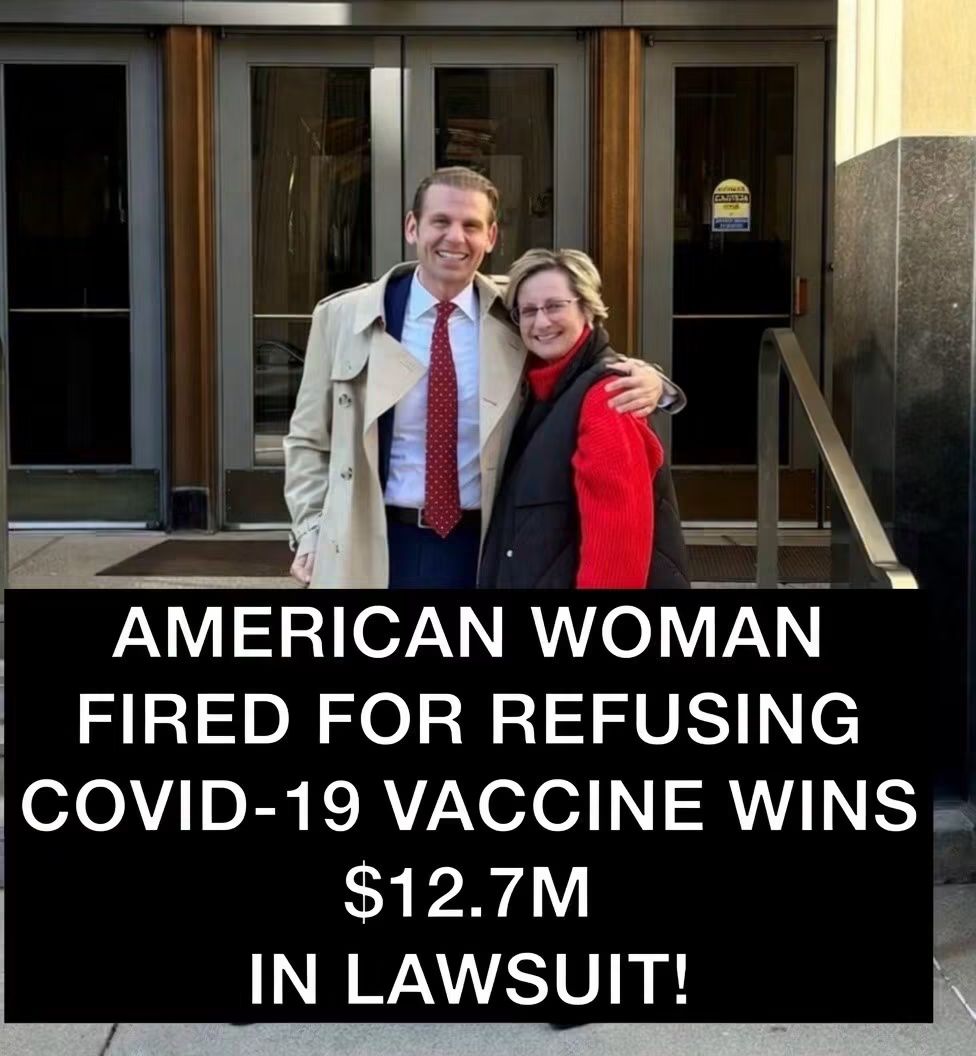 awakeandseeing's tweet photo. 🚨BREAKING: A woman lost her job of 33 years for standing on her faith — and a jury just handed her $12.7 million.

Lisa Domski, a Catholic IT specialist, was fired from Blue Cross Blue Shield of Michigan in January 2022 ..read in comments.. https://t.co/vwsXL5zgmP