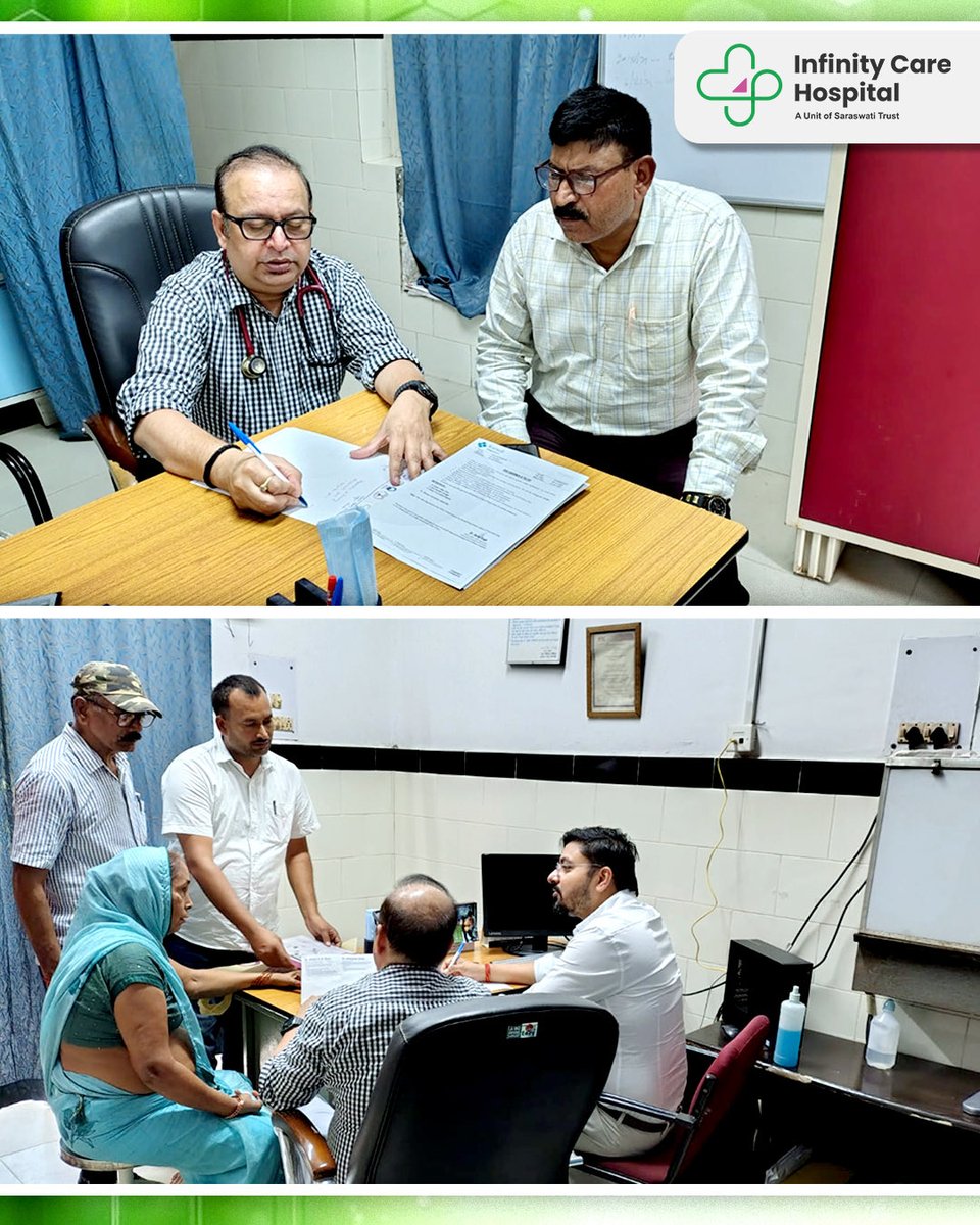 InfinityCareVNS's tweet photo. Bringing specialised healthcare closer to the community.

Infinity Care Hospital successfully conducted a Super Speciality Health Camp at NER Divisional Hospital, Lahartara, Varanasi, featuring expert consultations in Cardiology and Gastroenterology.

#InfinityCareHospital https://t.co/MIotLj2Hpl