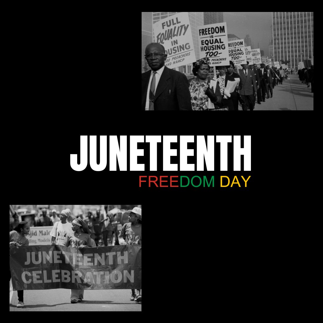 COGELinfo's tweet photo. Juneteenth marks the day in 1865 when freedom was announced to enslaved people in Galveston, Texas, more than two years after the Emancipation Proclamation. Today, we honor Black resilience and reflect on the pursuit of equity and justice. https://t.co/2exg1f34Xx