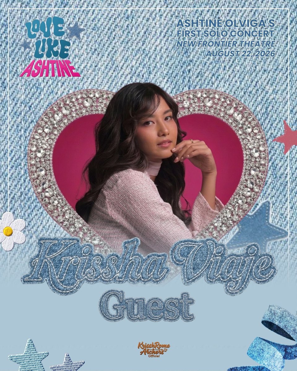 KJArchersOFC's tweet photo. A huge congratulations to Ashtine Olviga on her first solo concert! 

And of course, we're cheering extra loud because our beloved Krissha Viaje will be among the guests on this exciting night. https://t.co/Lblz8RRKVL