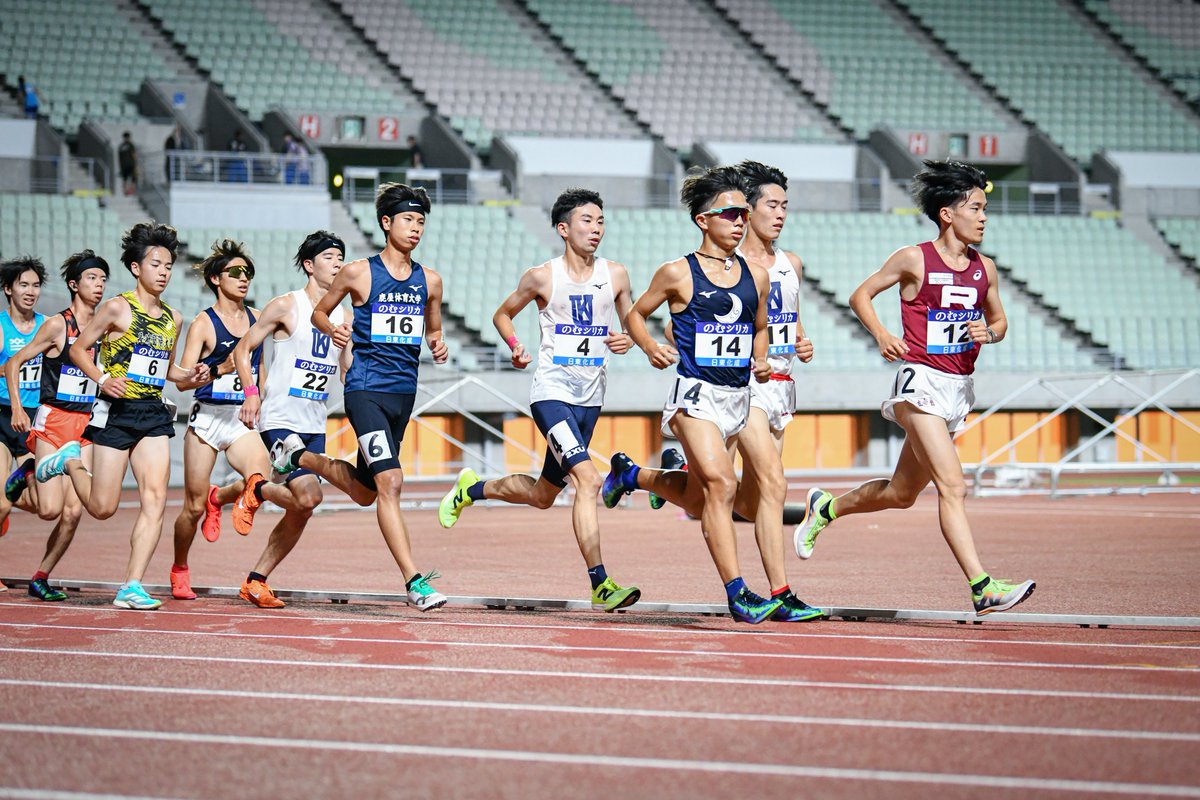 miyachan227's tweet photo. #79西日本IC #西日本インカレ 
男子10000m決勝
🥇嘉味本謙信 選手（関西学院大）30:35.02
🥈兵藤颯太 選手（鹿屋体育大）30:43.24
🥉中山柊太 選手（立命館大）30:44.91 https://t.co/gcyFWLOI5g