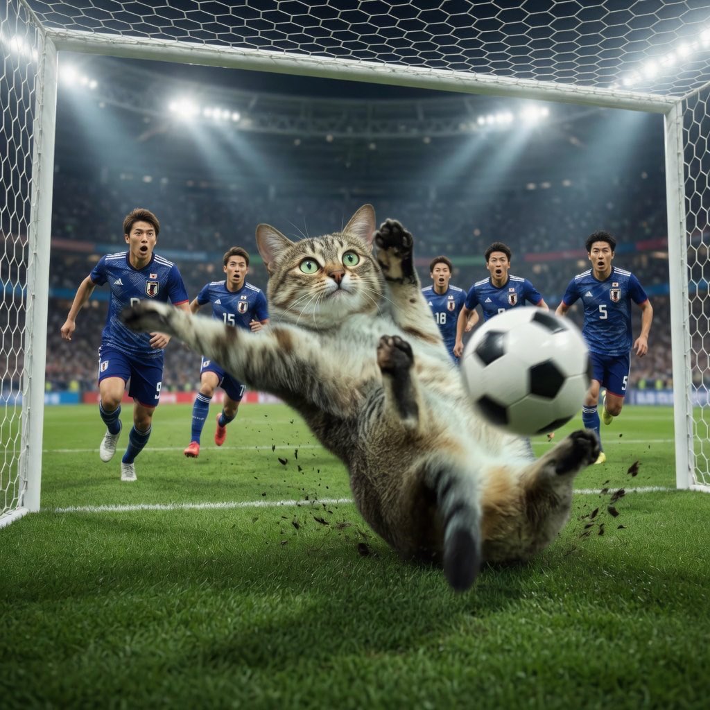 NoCatsNoLife_m's tweet photo. GOOOOOOOAL!!! https://t.co/t3pL0n7uRq