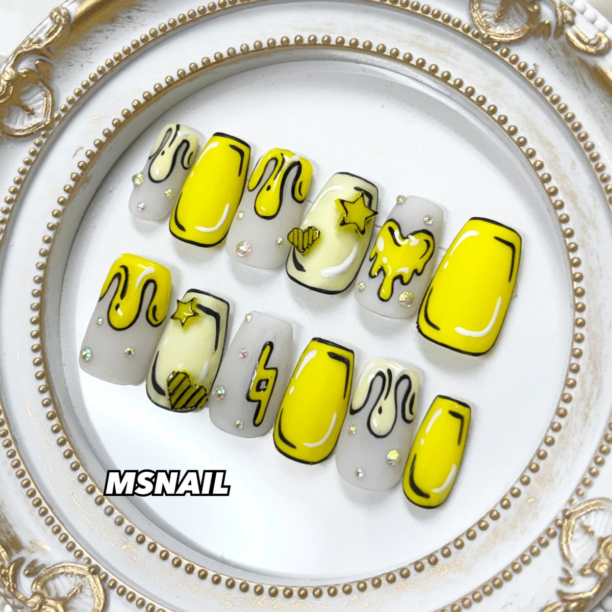 msnail_X's tweet photo. 非公式 アイドリッシュセブン 六弥ナギ イメージネイルチップ💅💛

#六弥ナギ生誕祭2026
#アイドリッシュセブン #アイナナ #アイナナネイル #ネイルチップ #オーダーネイルチップ #ネイルチップオーダー

https://t.co/SIatXT7UJ4.. https://t.co/6uSkRKDE7M