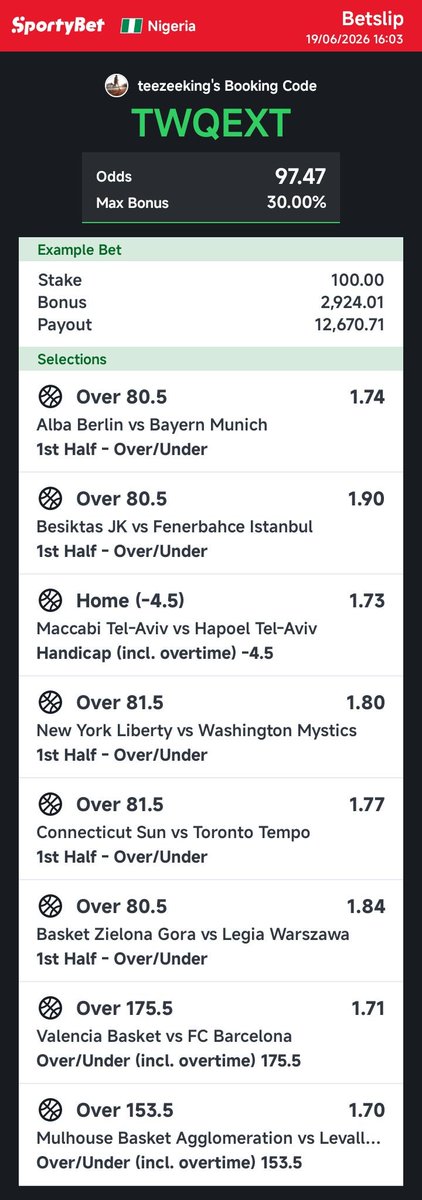 RealTeeZee's tweet photo. 100 odds

TWQEXT https://t.co/i0YgrgxyAG