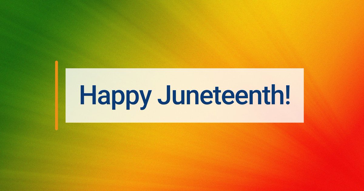 JulyServices's tweet photo. Juneteenth is a celebration of freedom, resilience, and the ongoing pursuit of equality. Today we join in honoring its history and the generations who continue to carry it forward. #Juneteenth #FreedomDay https://t.co/IokzR8PIqd