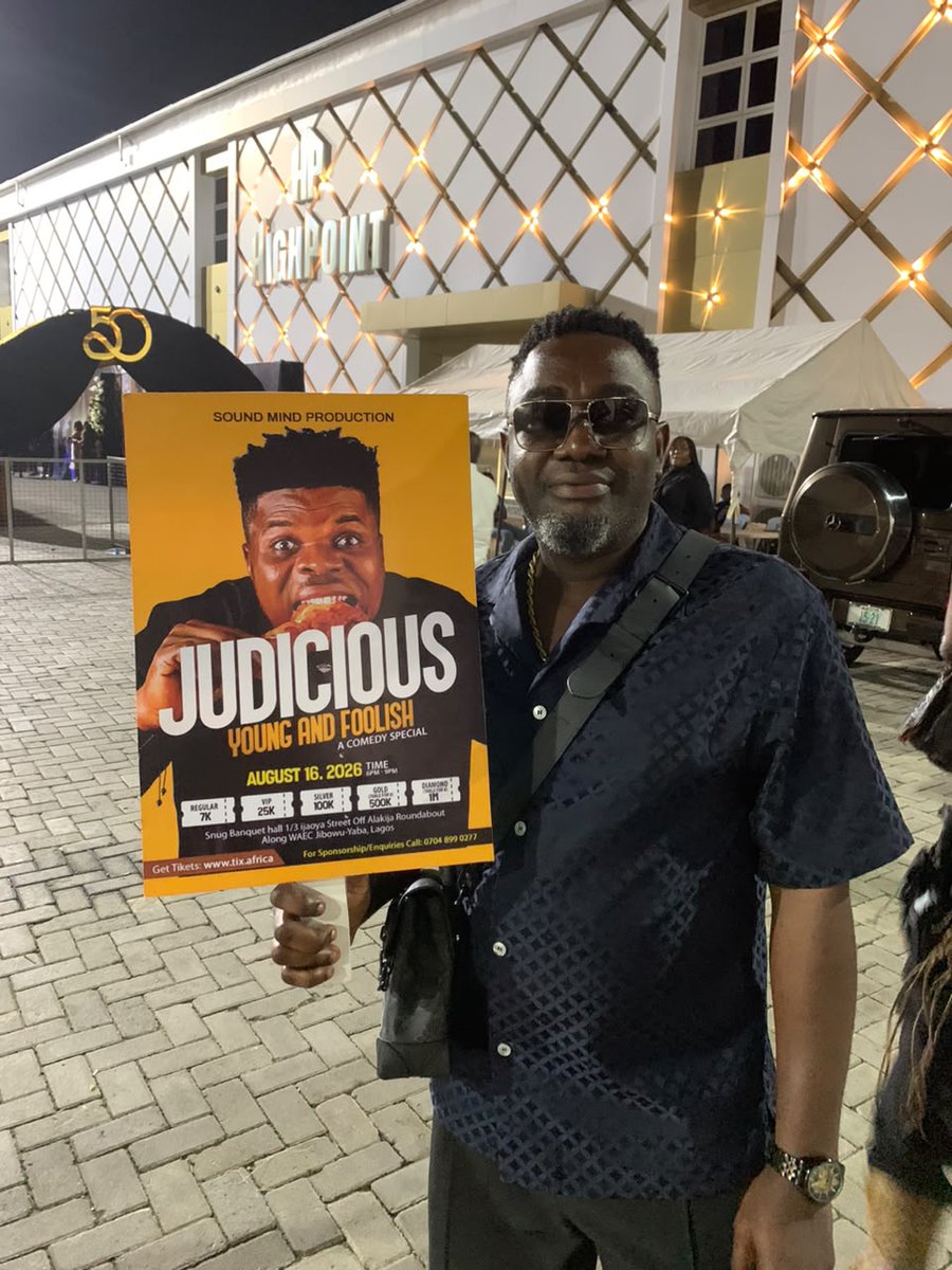Judicious_CFR's tweet photo. Where will you be on August 16th, 2026? 

Feel free to judge me, but remember I was YOUNG and FOOLISH.

Click the link in bio for your ticket…

For Sponsorship / Partnership / Enquiries…. 
Call: 0704 899 0277

#UrsComically #JudiciousLive #YoungAndFoolish #16thAugust2026 https://t.co/jGvwloiaIW