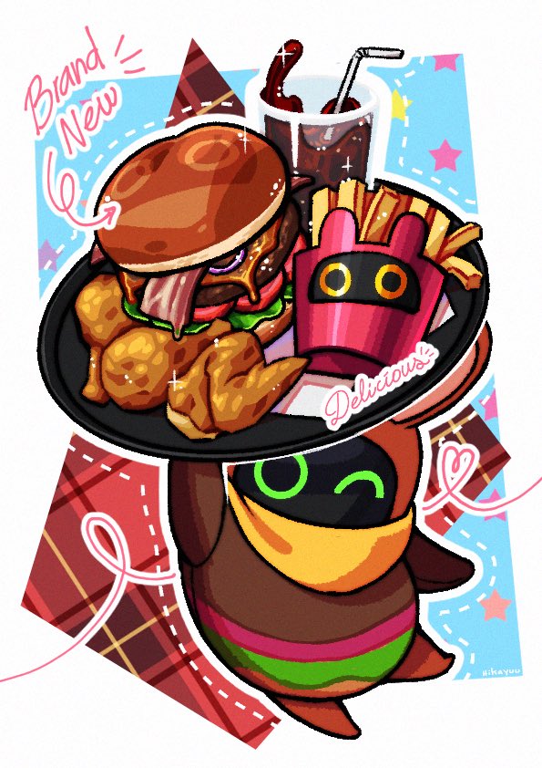YuuAbyss's tweet photo. Artblock so I drew Banger (Bangboo and burger) https://t.co/rDCCAf4D8M