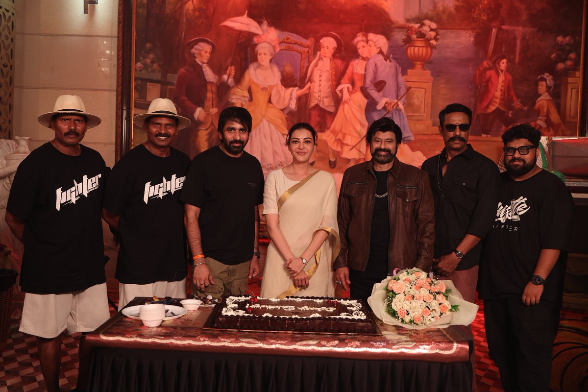 NBK111Movie's tweet photo. A special celebration for a special person ❤️

#NBK111 @MsKajalAggarwal https://t.co/6PKP8IREsw