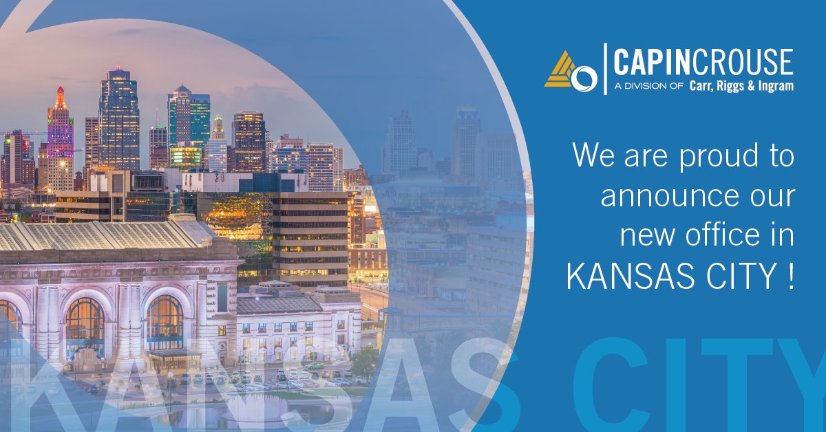 CapinCrouse's tweet photo. We are excited to announce the opening of the new CapinCrouse office in Kansas City! This enhances our ability to serve existing and new nonprofit clients in the region and across the Midwest with excellence. 

#KansasCity #EmpoweringNonprofits #CapinCrouse https://t.co/lzwMpLrRCj