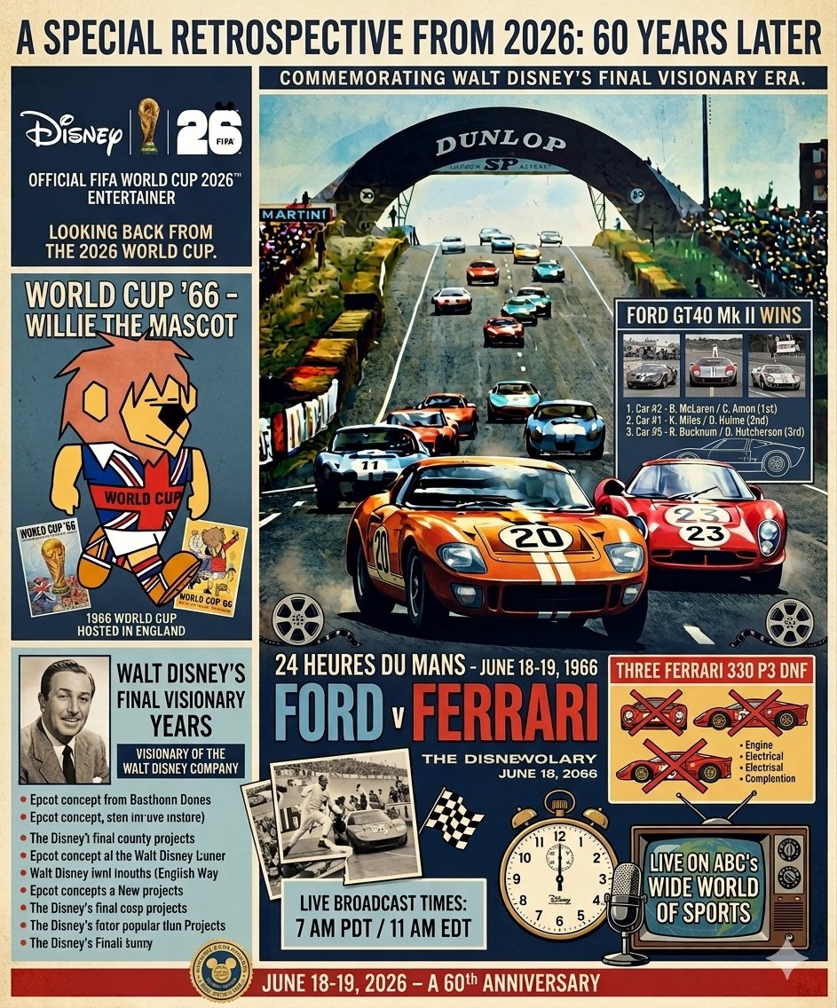 ChandrHuan's tweet photo. 60 Years of 1966 24 Hours of Le Mans, @Ford @FordRacing #FordGT40Mk2 #Winner
#BruceMcLaren #CruelladeVil #WorldCupWillie @FIAWEC @McLarenAuto @thehenryford @Verizon @FIFAWorldCup @FIFAMuseum @Telkomsel @TelkomIndonesia @OCBC_Indonesia @dish

©2026 Automobile Club de l'Ouest https://t.co/dFEqZgRZdH