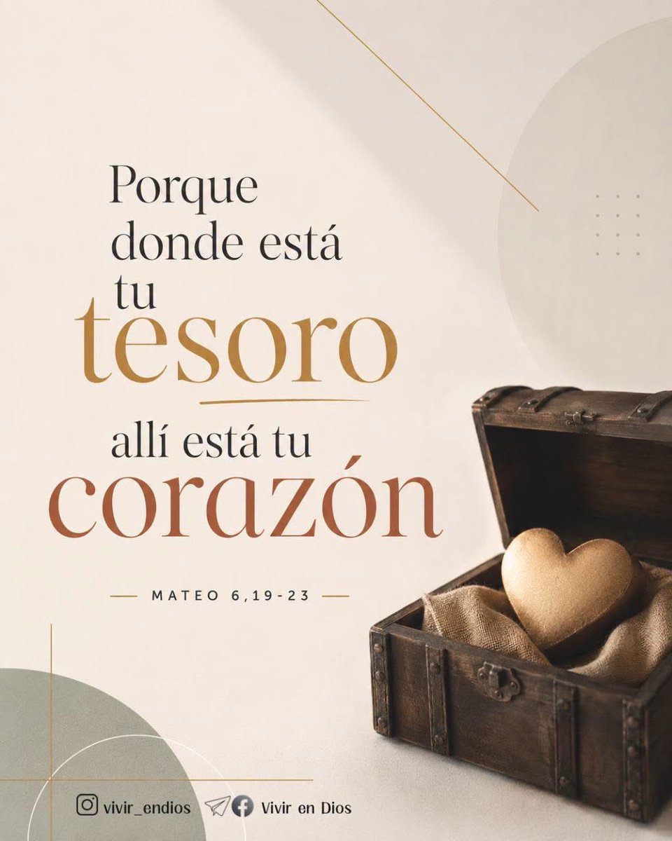 kireinajito's tweet photo. ☆•… EVANGELIO SEGÚN SAN MATEO 6, 19-23…•☆
“En aquel tiempo, dijo Jesús a sus discípulos:
«No atesoréis tesoros en la tierra, donde la polilla y la carcoma los roen, donde los ladrones abren boquetes y los roban.
#EvangelioDelDía
#SanMateo https://t.co/aKpyVtVvuc