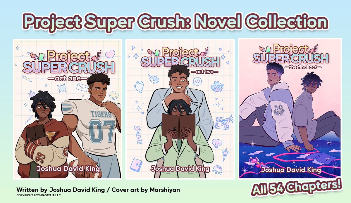 joshuadavdking's tweet photo. My name is JDK, and I created Project Super Crush! I wanted to write a story where two black boys could fall in love softly and sweetly—defying the narrative society gave them. Please consider supporting my novel and helping spread the word for #Juneteenth! #ProjectSuperCrush https://t.co/2p5pWohfi9
