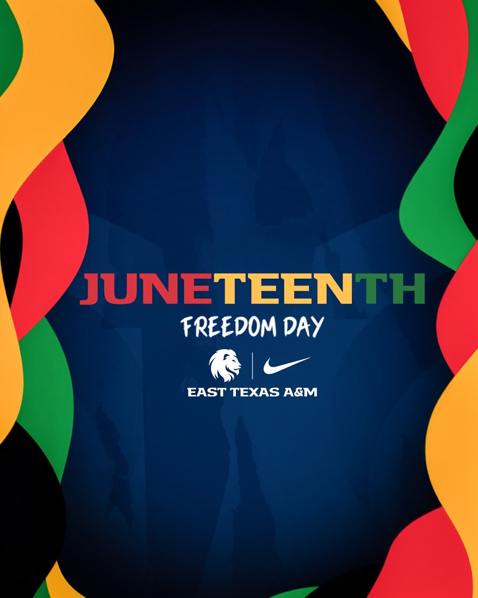 Lion_Athletics's tweet photo. Celebrating freedom. Honoring history. Inspiring the future. #HailET #Juneteenth https://t.co/lFuBuQZIaQ