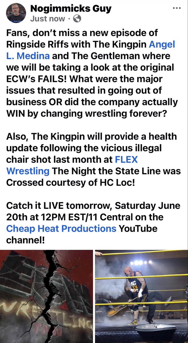 nogimmicksguy's tweet photo. @cheapheatIRE @FLEXWrestlingNY https://t.co/4OEzulnOZY