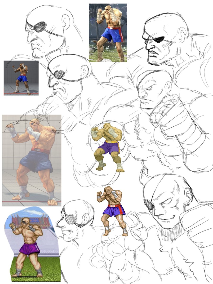 DocileBread's tweet photo. Might have to do another Sagat one cause the SF6 version is way too sick https://t.co/138PYrV6hi
