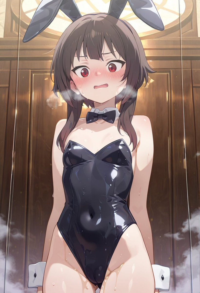 susguy719119's tweet photo. #megumin #bunnysuit #bunnygirl #nipple #pussy #sweating https://t.co/hWP9AJxWcz