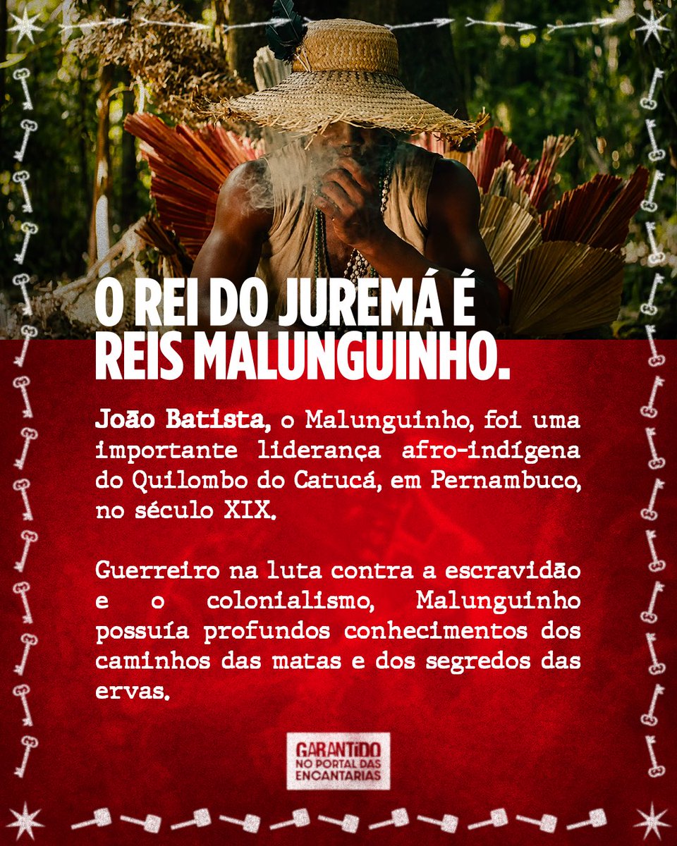 garantido's tweet photo. Garantido no Portal das Encantarias.🐮♥️✨

A toada Quilombo da Baixa traz a saudação ao Rei do Juremá e nos convida a conhecer a trajetória de Malunguinho, uma história marcada pelo encantamento e pelas lutas e resistências afro-indígenas. https://t.co/dq1tJaSUpR