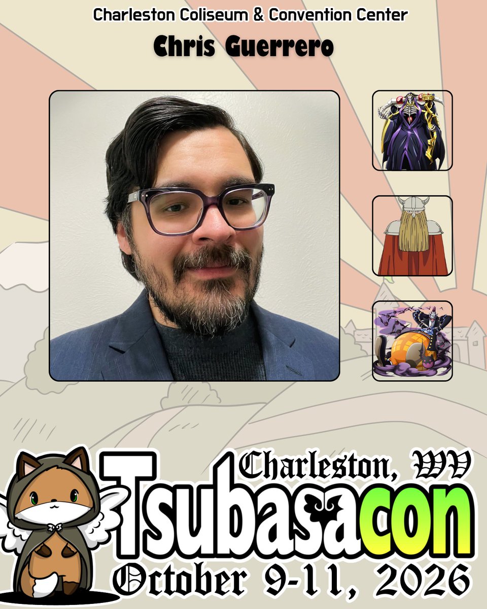 tsubasacon's tweet photo. Tsubasacon 2026 would like to welcome Chris Guerrero! https://t.co/3GZlFcI2R6