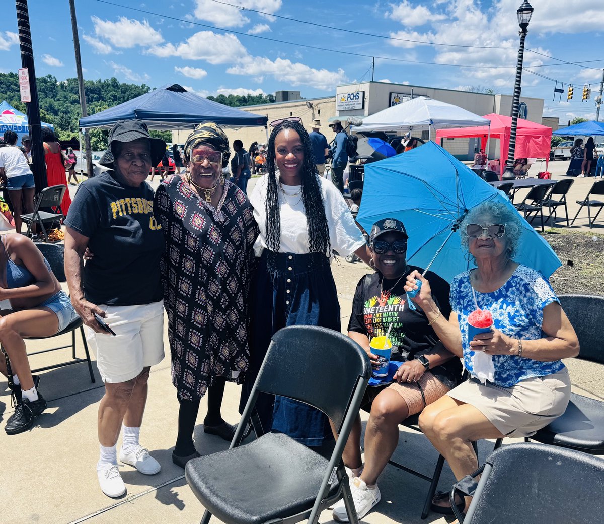 RepSummerLee's tweet photo. Juneteenth is a celebration of Black freedom, Black memory, and Black resistance. 

Honored to be in community at the Braddock and Swissvale Juneteenth celebrations, uplifting joy, history, and the ongoing fight for true liberation. https://t.co/QP7KH2LApe
