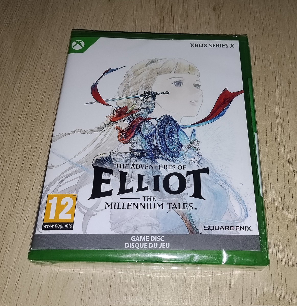 oLD_KaNuToR's tweet photo. Tengo muy poca fe en las nuevas generaciones y quiero apoyar a @XBOX me encuentro que el #Elliot uno de los juegos tochos del año hecho por @SquareEnix y distribuido por @Bandai_es aquí en España. La traducción de la caja es una pegatina mal recortada y fotocopiada, en fin.... https://t.co/epQHdngzWF