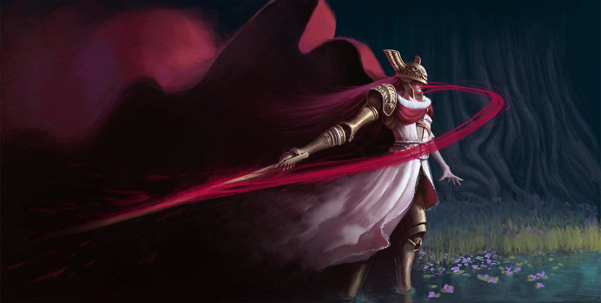 makotronkas's tweet photo. Creo que no la llegué a subir por aquí, pero por fin terminé la ilustración de Malenia que tanto tiempo llevaba arrastrando (me gusta más el sketch) https://t.co/GlwV5aGvoP