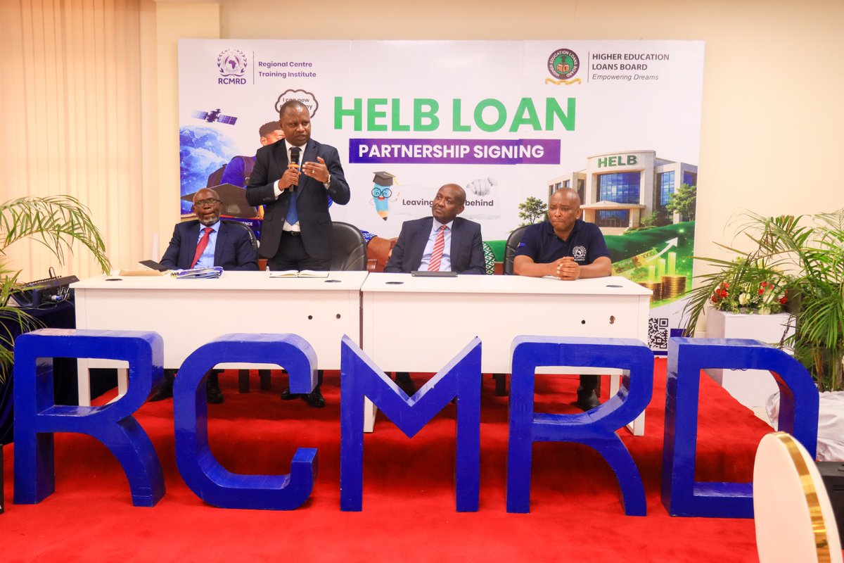 TheRCTI_RCMRD's tweet photo. Signed. Sealed. Delivered.
Today we signed a strategic partnership with @HELBpage to expand access to student financing for @TheRCTI_RCMRD students.
The colorful ceremony, held at @RCMRD_, was presided over by #HELB CEO Geoffrey Monari and #RCMRD Director General Emmanuel Nkurunziza.
This collaboration strengthens our commitment to making quality, industry-relevant and hands-on training accessible to more students. π