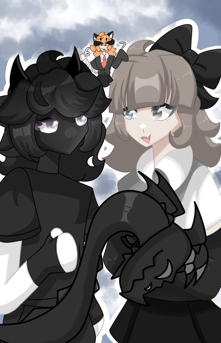 ScarletteV5fn's tweet photo. Finally finished some art for pookies :3 @M3me_2876 

ignore me in the back https://t.co/mdgMbSJQb2
