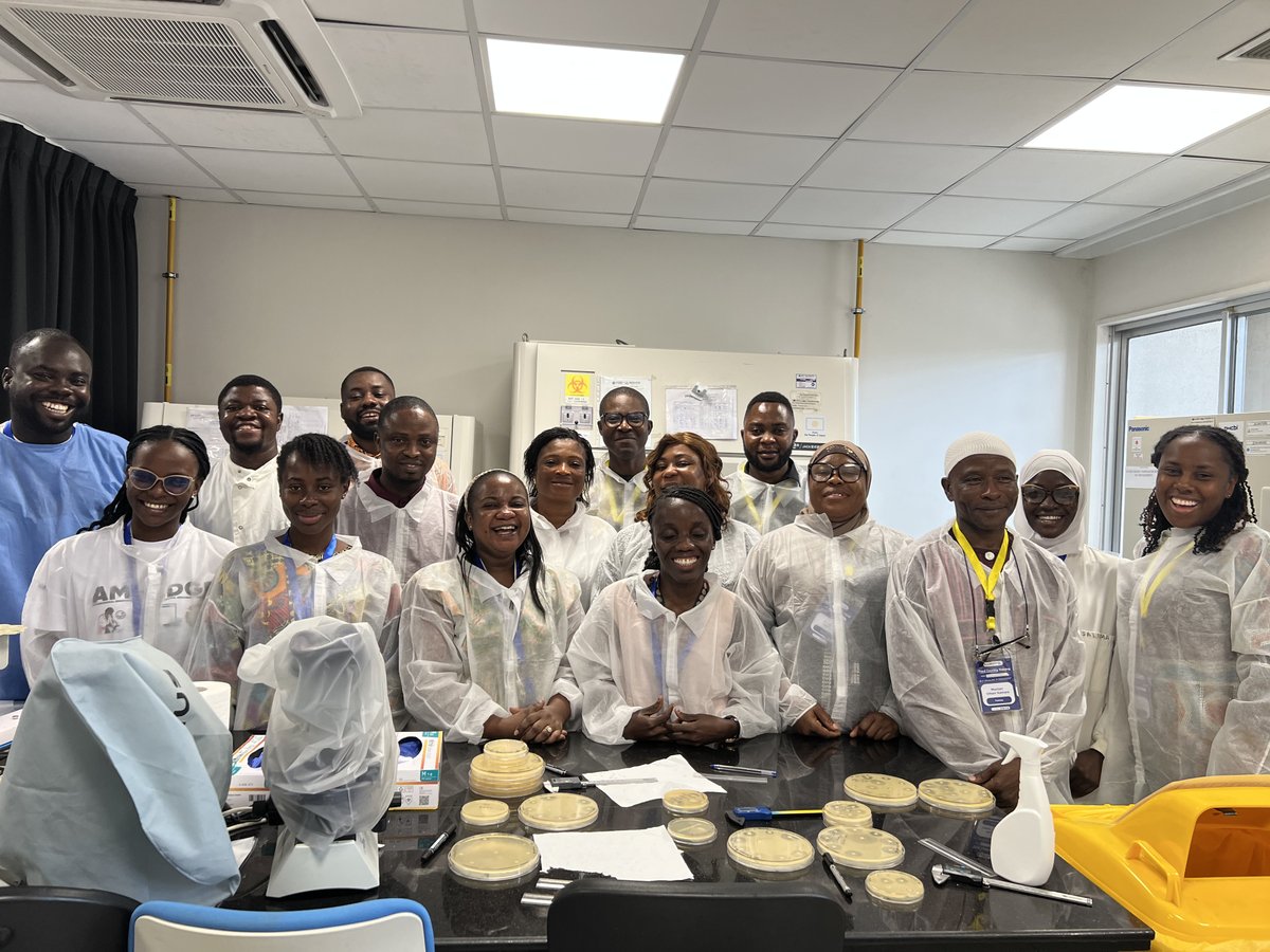 NoguchiBact's tweet photo. Final bacteriology laboratory session of the JICA Third Country training. 🔬
This morning, participants worked through antimicrobial susceptibility testing (AST) result interpretation using standard guidelines and reporting approaches.

#AMR #AST #NoguchiBacteriology https://t.co/zXmBUndrMY