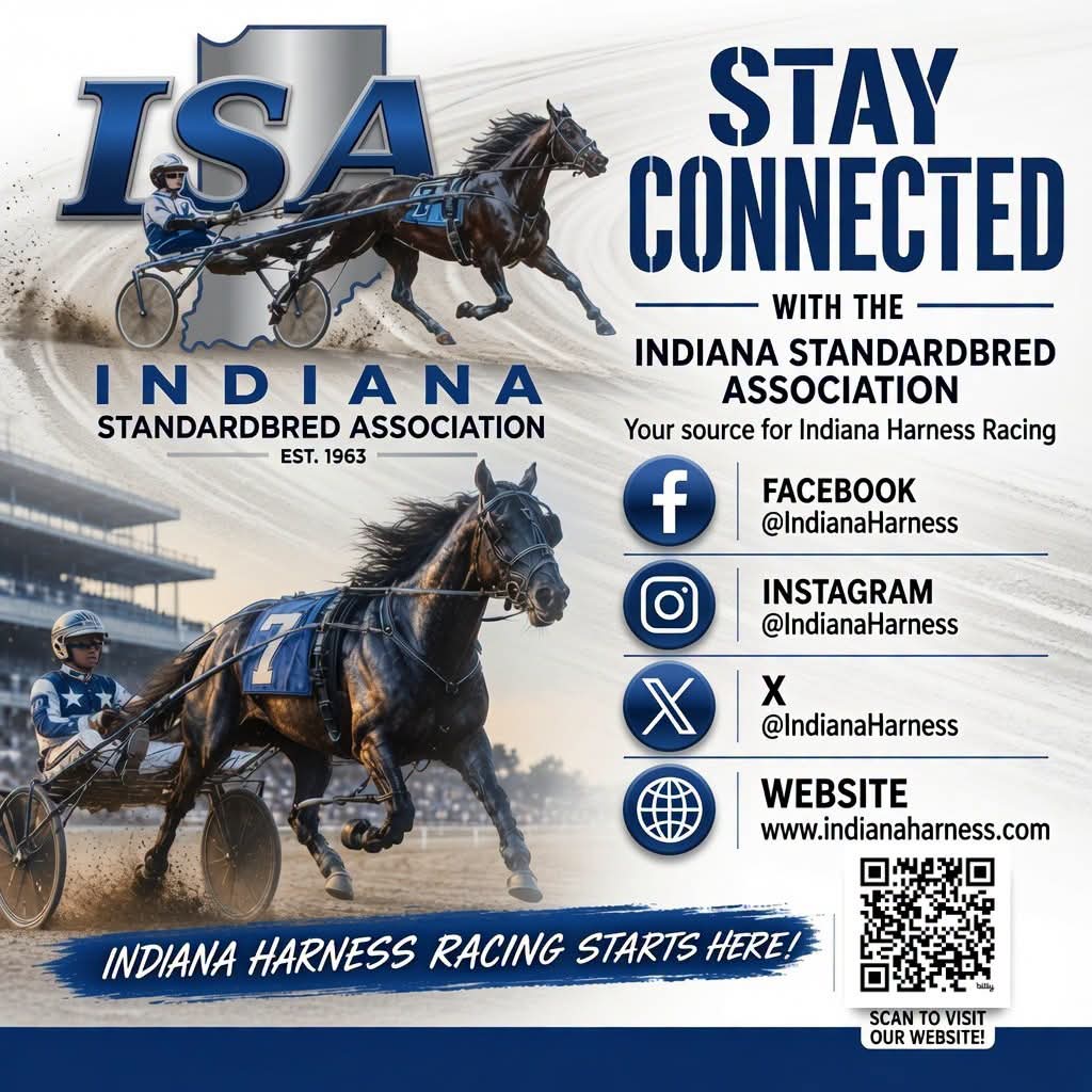 IndianaHarness's tweet photo. 𝗦𝘁𝗮𝘆 𝗖𝗼𝗻𝗻𝗲𝗰𝘁𝗲𝗱 𝘄𝗶𝘁𝗵 𝘁𝗵𝗲 𝗜𝗦𝗔

𝘅: https://t.co/9QVQbZZozj
𝗶𝗻𝘀𝘁𝗮𝗴𝗿𝗮𝗺: https://t.co/gZVLxTNqoB
𝗳𝗮𝗰𝗲𝗯𝗼𝗼𝗸: Indiana Standardbred Association
𝘄𝗲𝗯: https://t.co/ud7TARML8O

#𝗥𝗮𝗰𝗲𝗟𝗶𝗸𝗲𝗔𝗛𝗼𝗼𝘀𝗶𝗲𝗿 https://t.co/Vmtht4BADA
