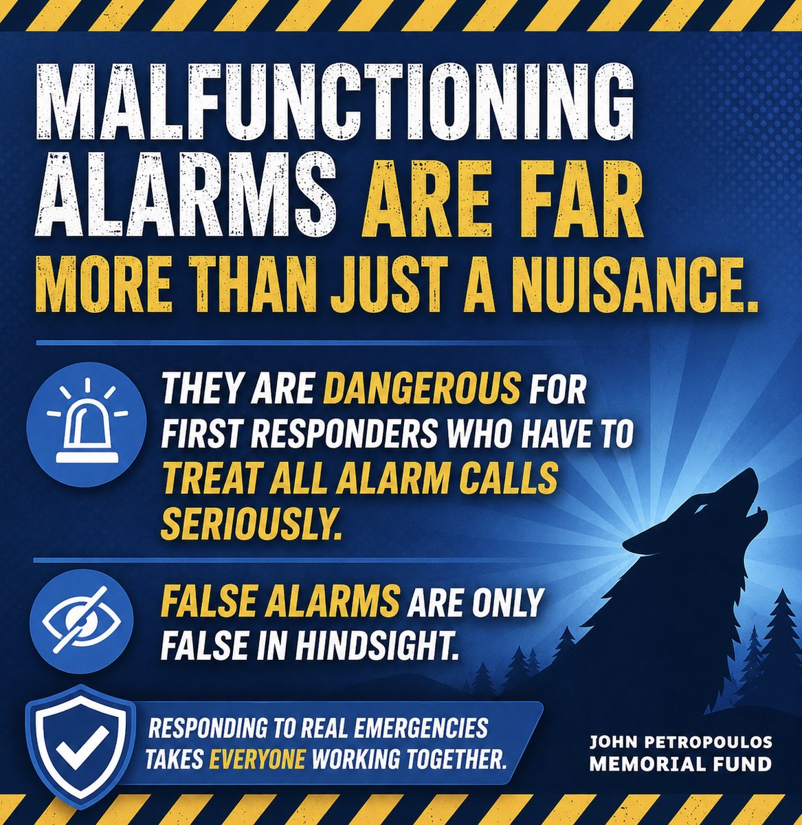 jpmf's tweet photo. Did you know that malfunctioning alarms are a safety risk?

Please check all your workplace’s alarms.

Do they function properly? If not replace or repair them.

 #safetyforall https://t.co/EnhQXF2Rqd
