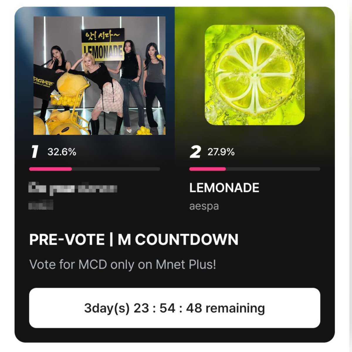 maipaikongboo's tweet photo. 🚨🚨 pre-vote mcd เปิดแล้วนะคะ มาจัดเต็มกันตั้งแต่พรีโหวตกัน! คะแนนโหวตสำคัญมาก ๆ เพราะเราไม่มีคะแนน bc มาเอาอีกถ้วยให้ lemonade และน้องเอสกันค่ะ🍋🔥

📆 วันนี้ - 06.23 เวลา 21:59:59น.(ไทย)

📱1 device/ 5 vote

#วันนี้คุณโหวตให้aespaรึยัง https://t.co/tzMQGwHbeh
