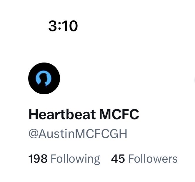 AustinMCFCGH's tweet photo. I’ve been tweeting since the beginning of this month and I’m still stuck at 45 followers https://t.co/Z23Y8dNV1N