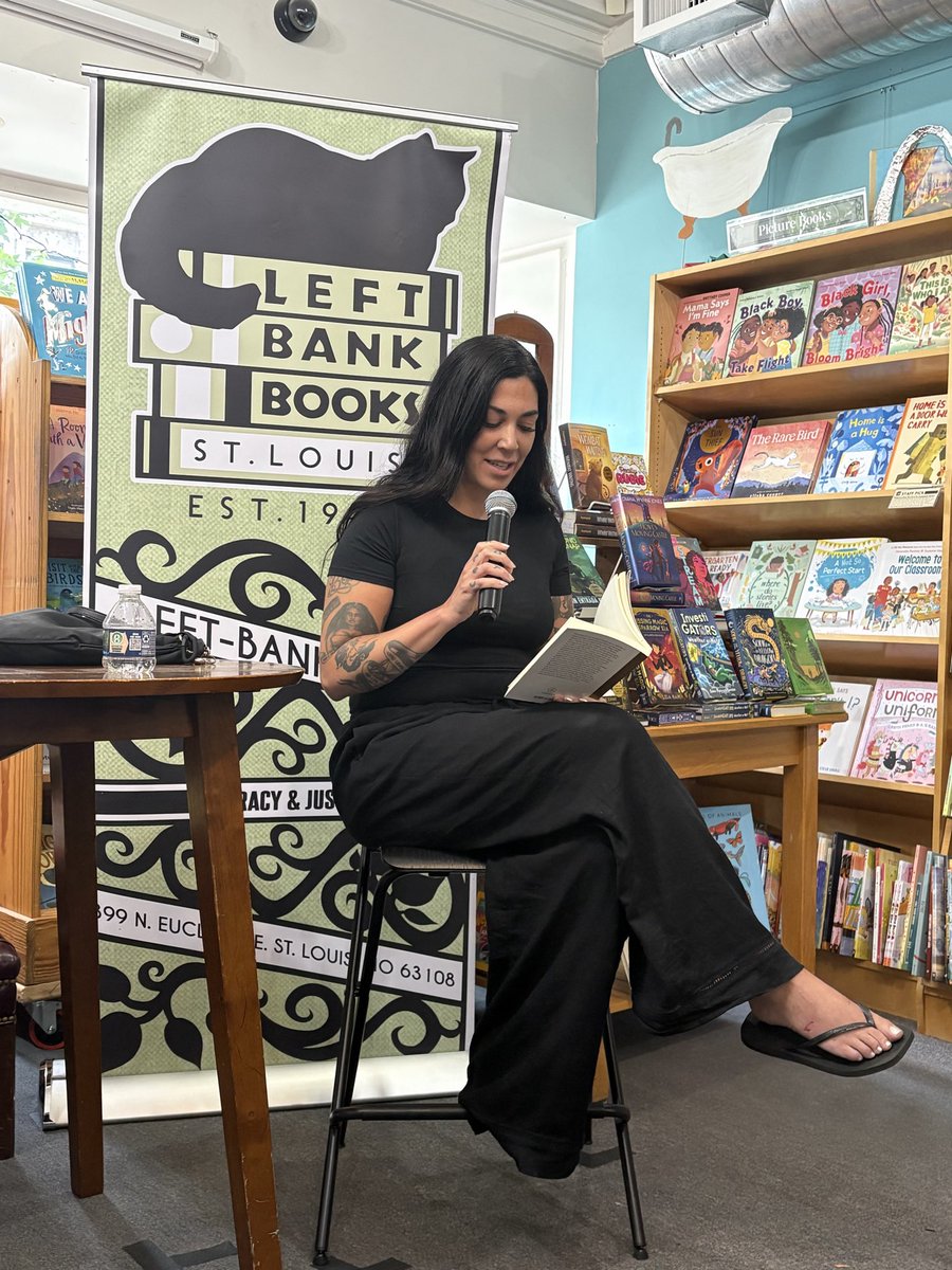 countyhwy's tweet photo. A big thank you to Left Bank Books for hosting us last night!

St. Louis Rules mean that men wear suits to readings and treat the ladies with perfect courtesy. https://t.co/N3UWwGW8G7