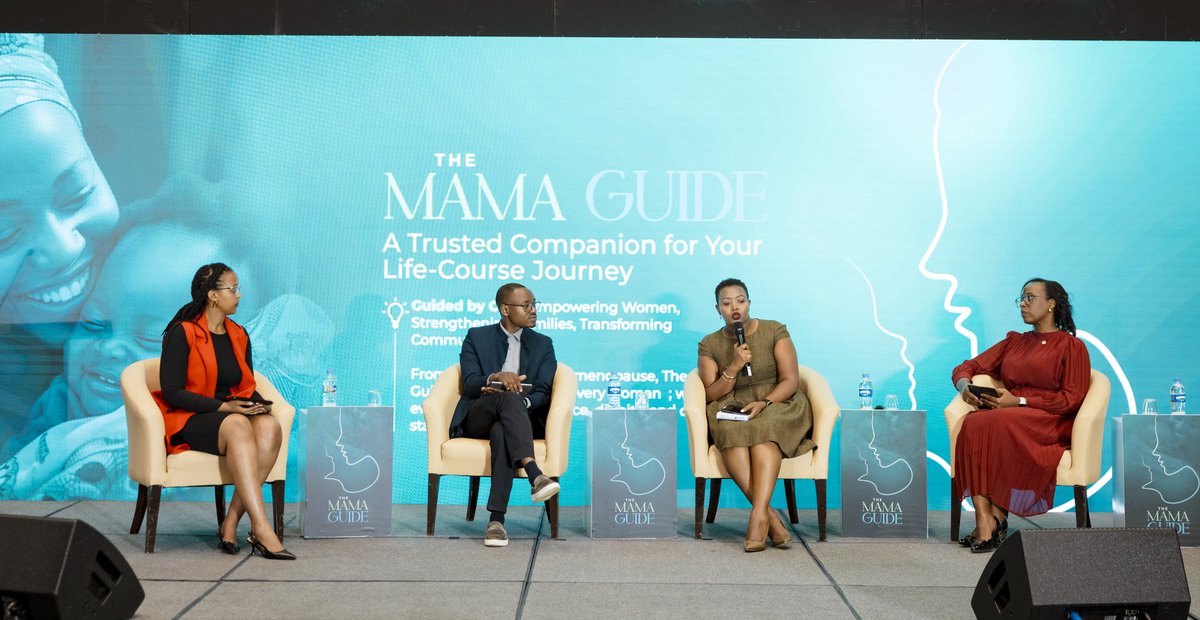 umubyeyi_rw's tweet photo. A high-level panel convened today under the Mama Guide Panel Discussion, themed “Solving Africa’s Health Literacy Crisis.” 

The discussion brought together experts to explore cross-sector solutions to improving access to health information and strengthening informed decision-making across communities.

The panel featured Dr. Polyphile Ntihinyuzwa (Gynecology & Obstetrics), Mme Penny Burabyo (Business & Economic Development), and Carole Karema (Workplace & Leadership), and was moderated by @AliceHigiro
