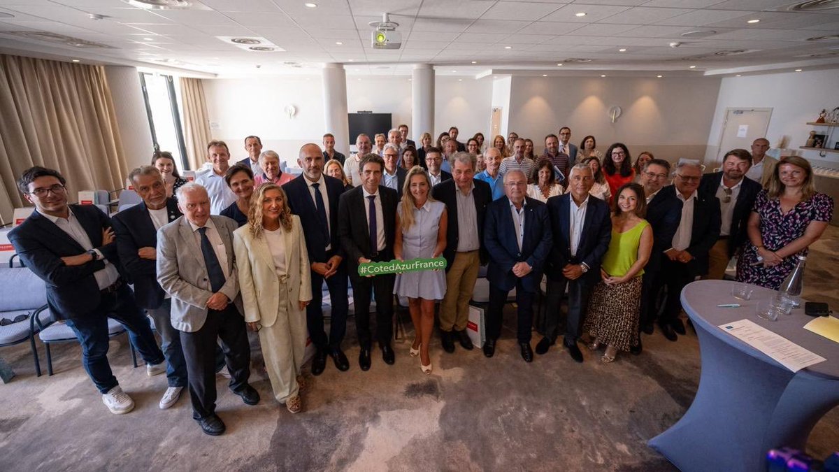 explorenca's tweet photo. Ce vendredi 19 juin, l’Office de Tourisme @ExploreNCA était présent à l’Assemblée Générale de #CotedAzurFrance Tourisme, organisée en présence de @ca_ginesy, Président du Département des @AlpesMaritimes et @AlexndraBorchio, Présidente déléguée de @ProCotedazur et de nombreux représentants institutionnels et professionnels du tourisme azuréen.

Cette rencontre a permis de revenir sur une année riche en actions collectives au service du rayonnement de la destination Côte d’Azur : campagnes de promotion, accueils presse et influenceurs, salons ou encore opérations à l’international.

Les perspectives présentées pour la saison estivale 2026 sont particulièrement encourageantes. L’Office de Tourisme Métropolitain Nice Côte d’Azur et Côte d’Azur France Tourisme conjuguent leurs efforts 🤝 pour faire de notre destination : une destination de référence, visible, attractive et inspirante auprès des visiteurs du monde entier 🌍.