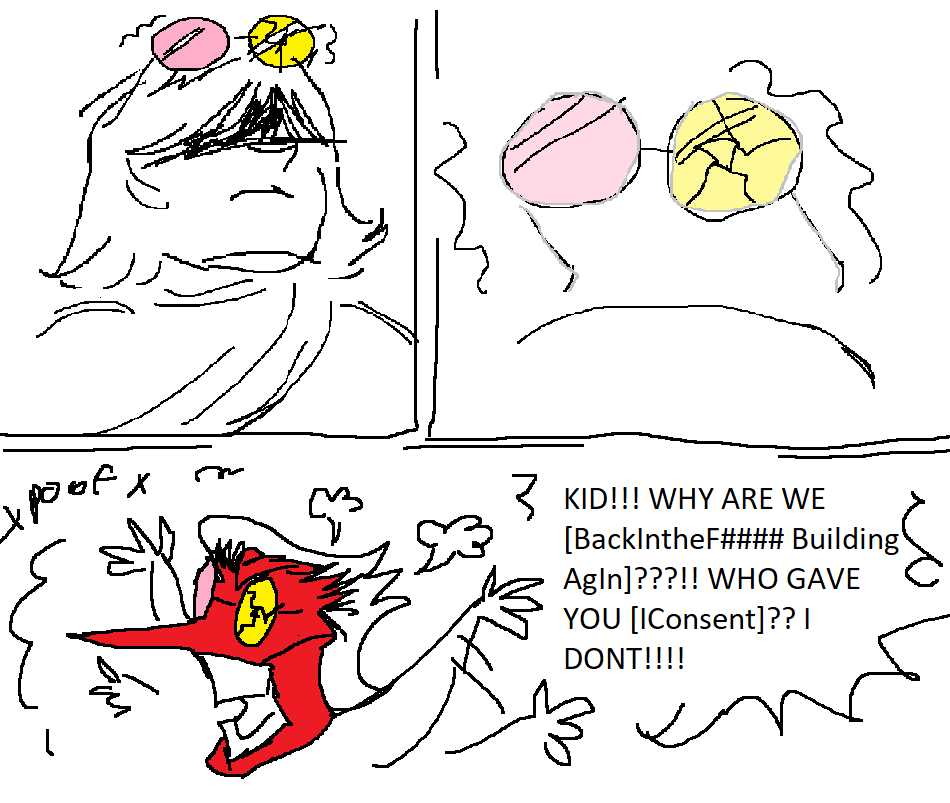 BuckCow's tweet photo. okay fine heres your damn continuation the sequel i did it on mspaint because i felt funky alright 1/3 #spamtenna https://t.co/NtPg23Nx11