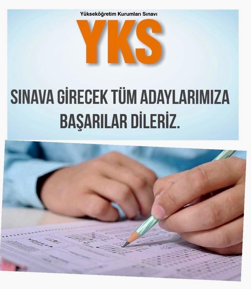 CengizDMRKY47's tweet photo. Dualarımız, başarı dileklerimiz sizinle... #2026YKS 

20-21 Haziran 2026 tarihlerinde yapılacak olan Yükseköğretim Kurumları Sınavı’na (2026-YKS) girecek tüm kardeşlerimize üstün başarılar diliyorum. #2026yks #YKS 

Rabbim; zihin açıklığı, ferahlık ihsan eylesin. #YKS2026 https://t.co/3P6XJfo82g
