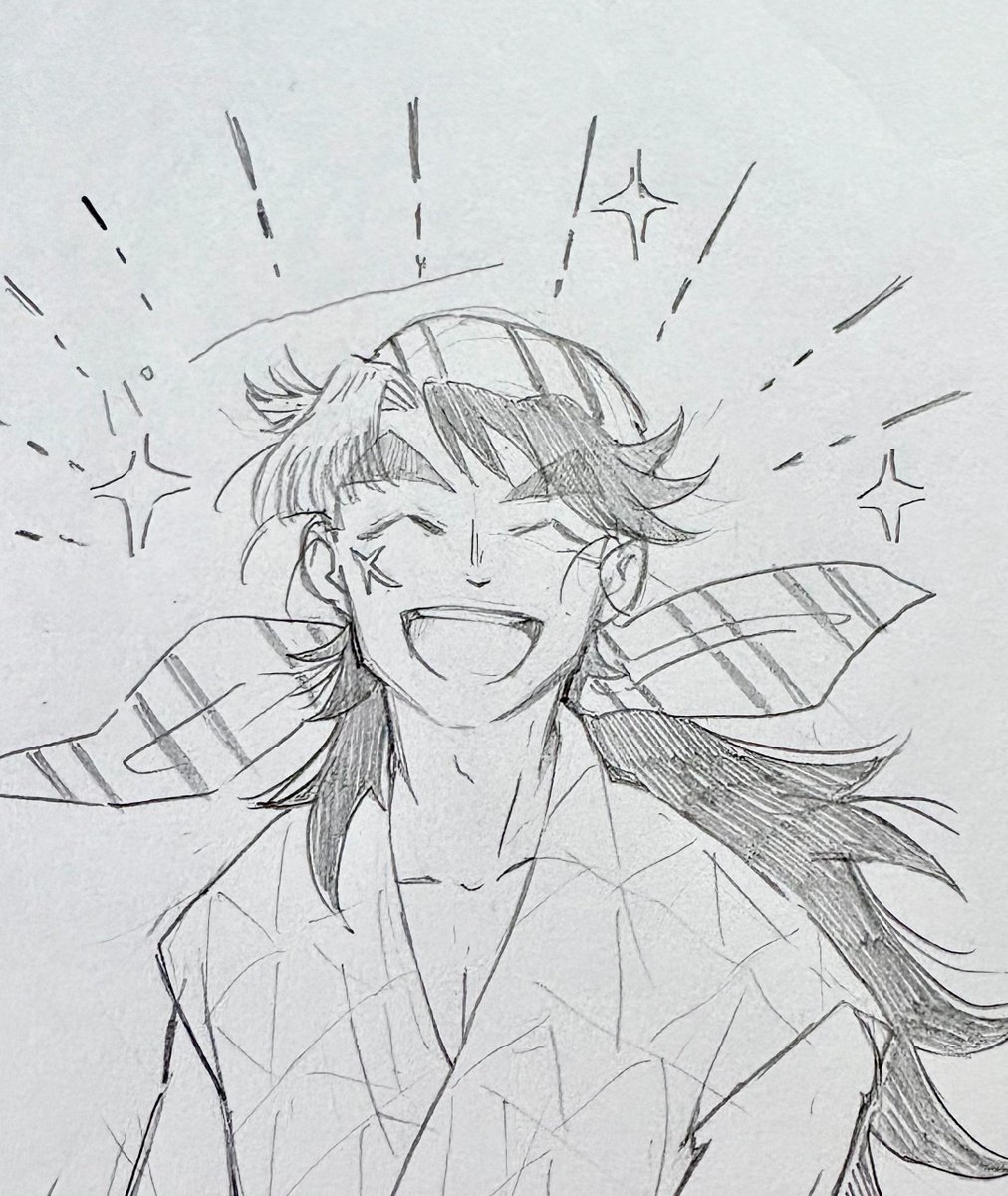__comari's tweet photo. アナログだけどさ、
白南風丸の眩しい笑顔がたまらなく健康にいいよねってだけの落描き https://t.co/b26LtE1tKD