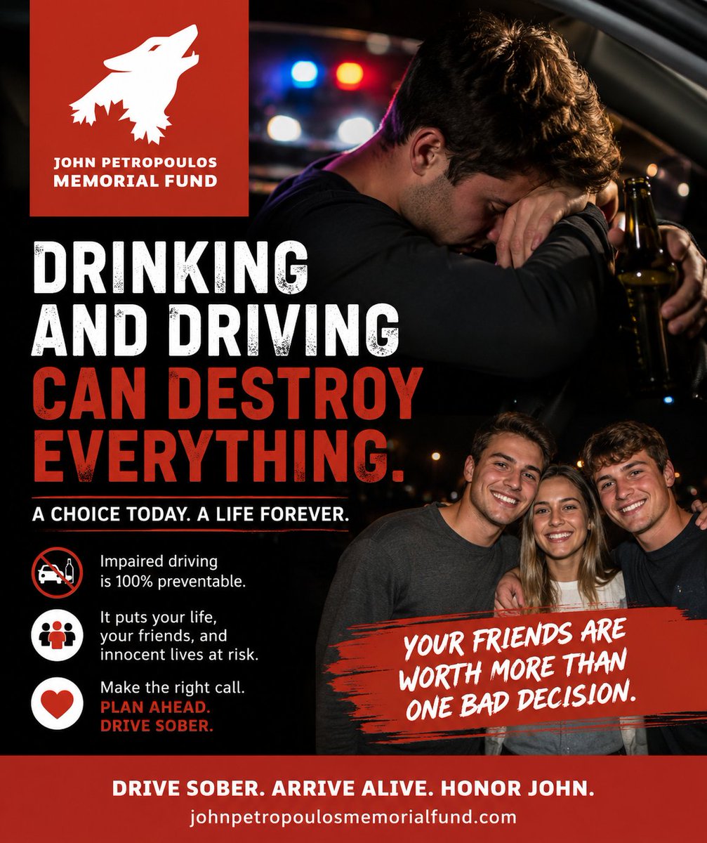 jpmf's tweet photo. Friday plans?
Also plan for a safe ride home.
#impaired #savelives https://t.co/yuVvS9YgsE