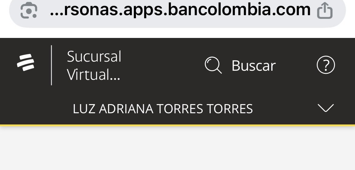 ladrianatorres's tweet photo. @Bancolombia  cambiaron mis apellidos de la nada en la plataforma , y ustedes no tienen una solución por que estoy en el exterior !  Ahora como actualizó algo que yo no cambié !!???? https://t.co/nAQWCdZbOs