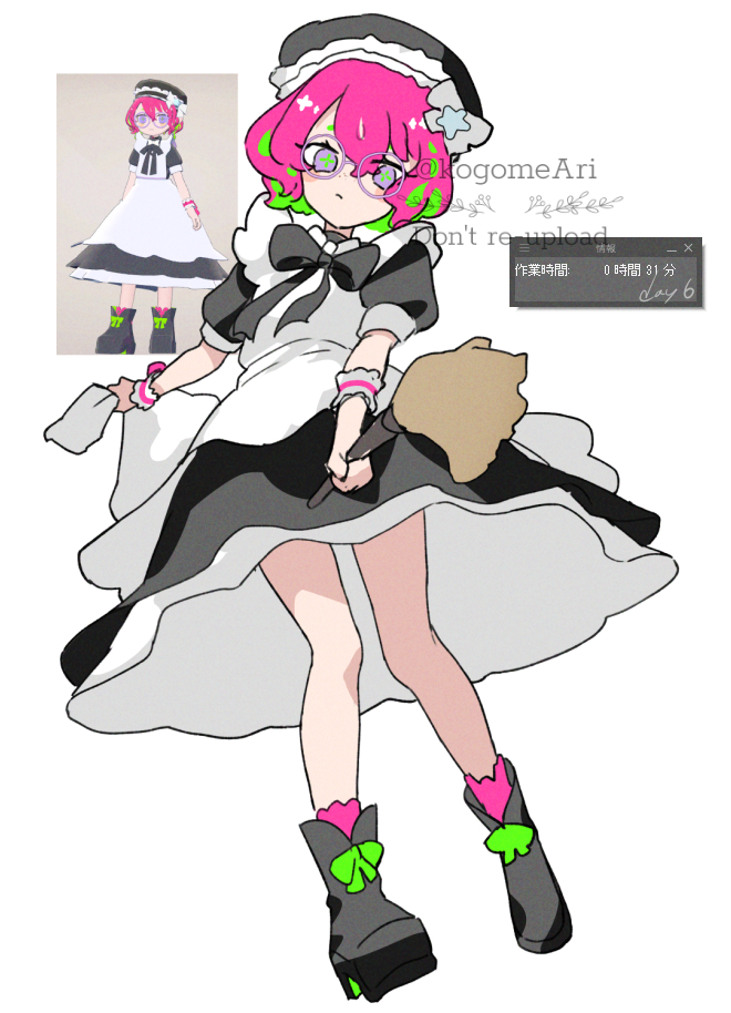 kogomeAri's tweet photo. 30分立ち絵 毎日できるからアップの辞め時がわからんくて困る
名前は芝桜です #goghFA https://t.co/sdAsJcxCSy