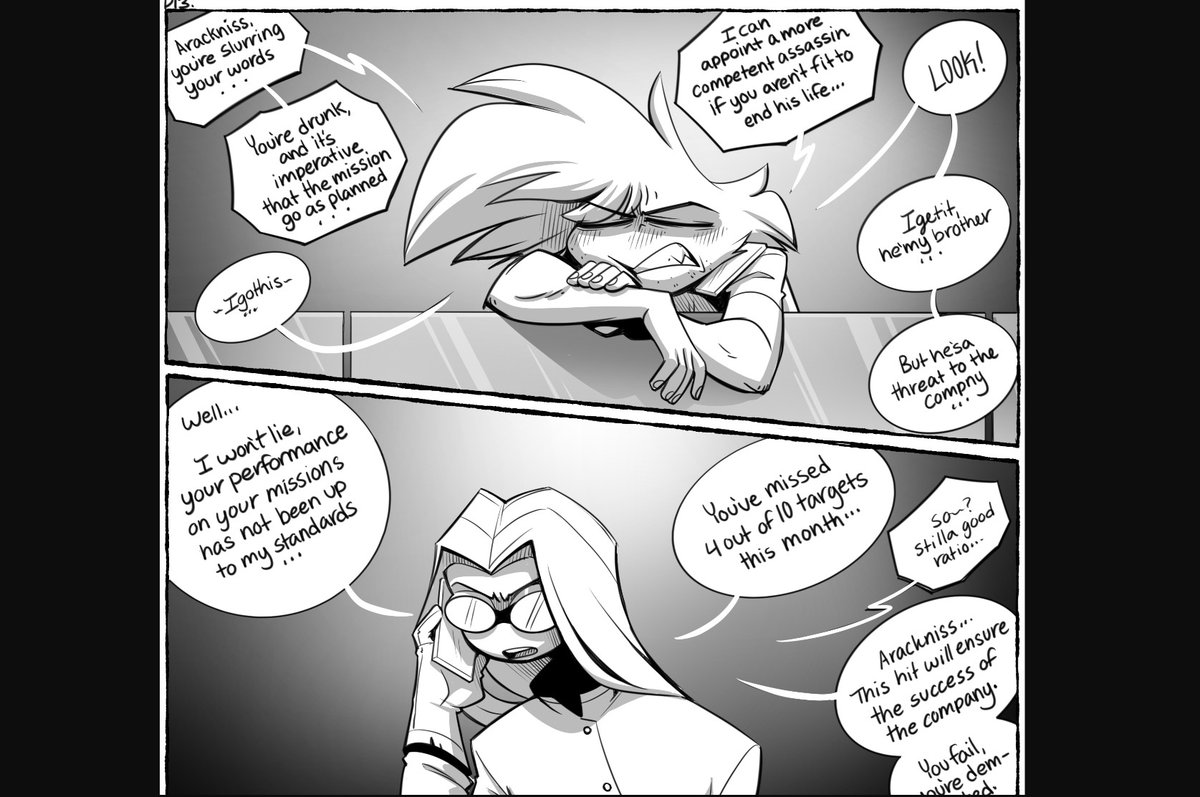 dommato1's tweet photo. β οΈ Pages 11- 15 of the #LiquidSpider comic series is now available on my Patreon for $9.00!!! Come check it out! π
Ft.- #ViturinNikitin #Arackniss #KingPentious
Link to pages- π
https://t.co/5iZ2XIKiMt
Out of context panels that I am proud of. ππ https://t.co/yZiO069oC6
