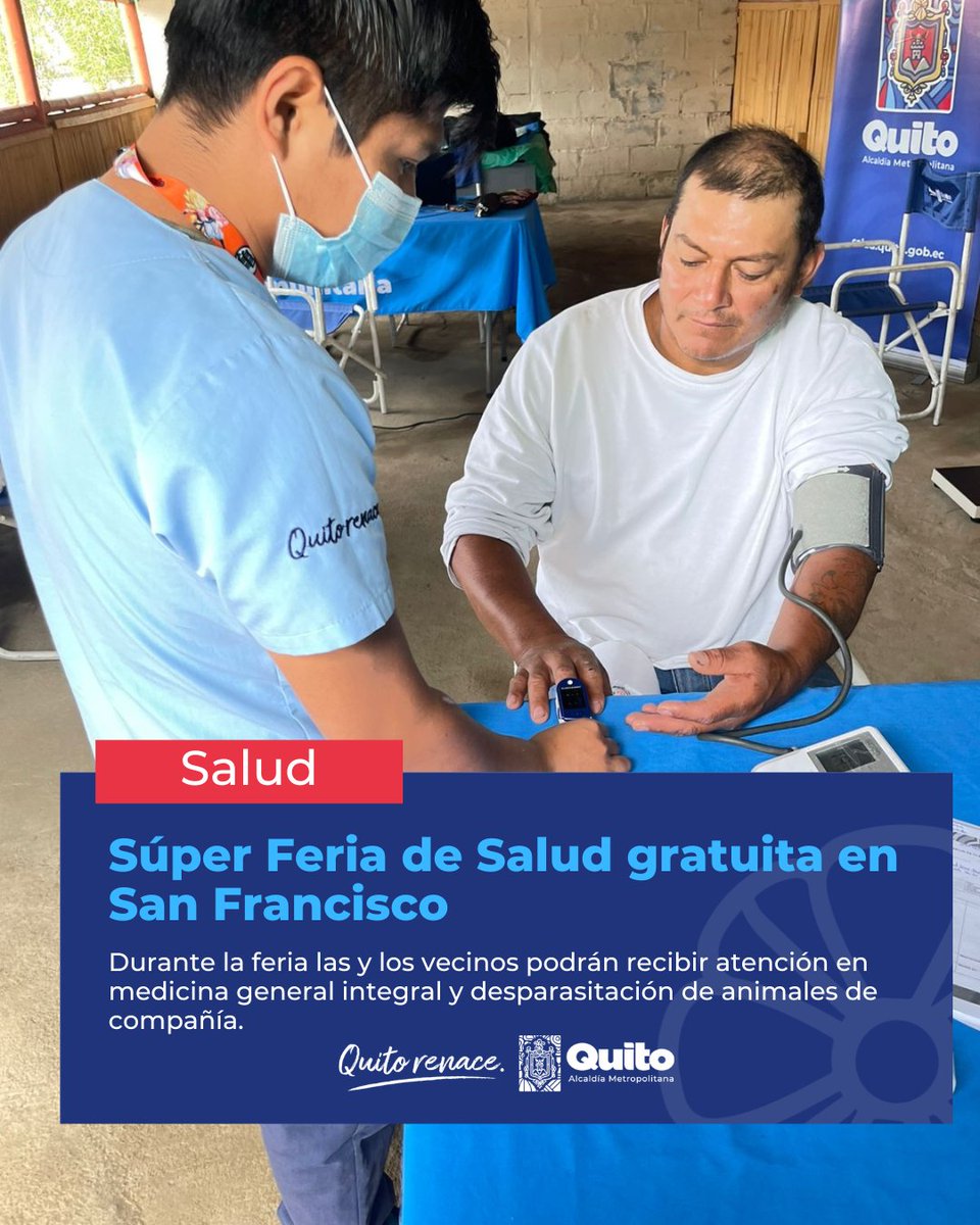 saludquito's tweet photo. 🩺#BoletínSalud | ¡Veci!  La Súper Feria Quito Salud llega al Centro Histórico con servicios gratuitos para toda la familia.

Conozca dónde estaremos y qué servicios estarán disponibles aquí 👇https://t.co/mSzEQcqOS5 https://t.co/kLtyea1QRq