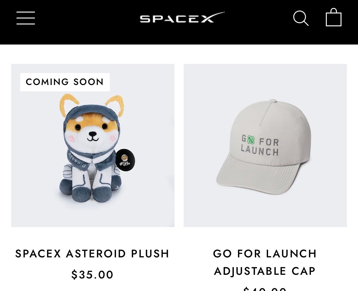 JVolz4's tweet photo. $Asteroid 
Just found this today on the SpaceX store! 
Will this change everything in the future for $Asteroid? 🚀🚀🚀?

Greetings from 🇩🇪

@MascotAsteroid 
@AsteroidCoinOG https://t.co/1J0MzuJ28F