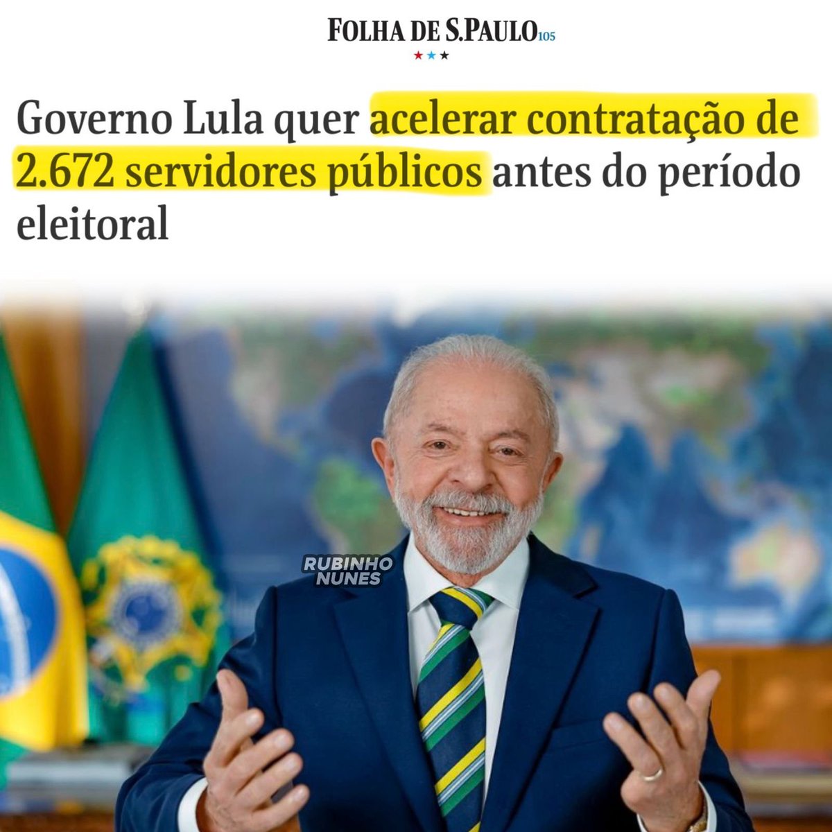 RubinhoNunes's tweet photo. Nada como usar a máquina pública como cabo eleitoral. 🤡 https://t.co/RXJE8vQI2V