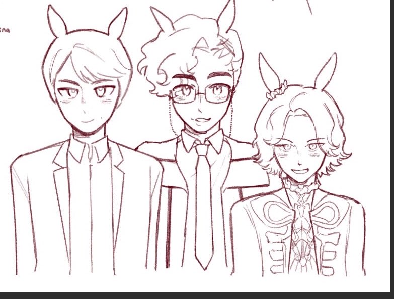 _asphxyia_'s tweet photo. no real reason I just wanted to see them as horses #tokutwt #revice https://t.co/MZFq3iZhDk