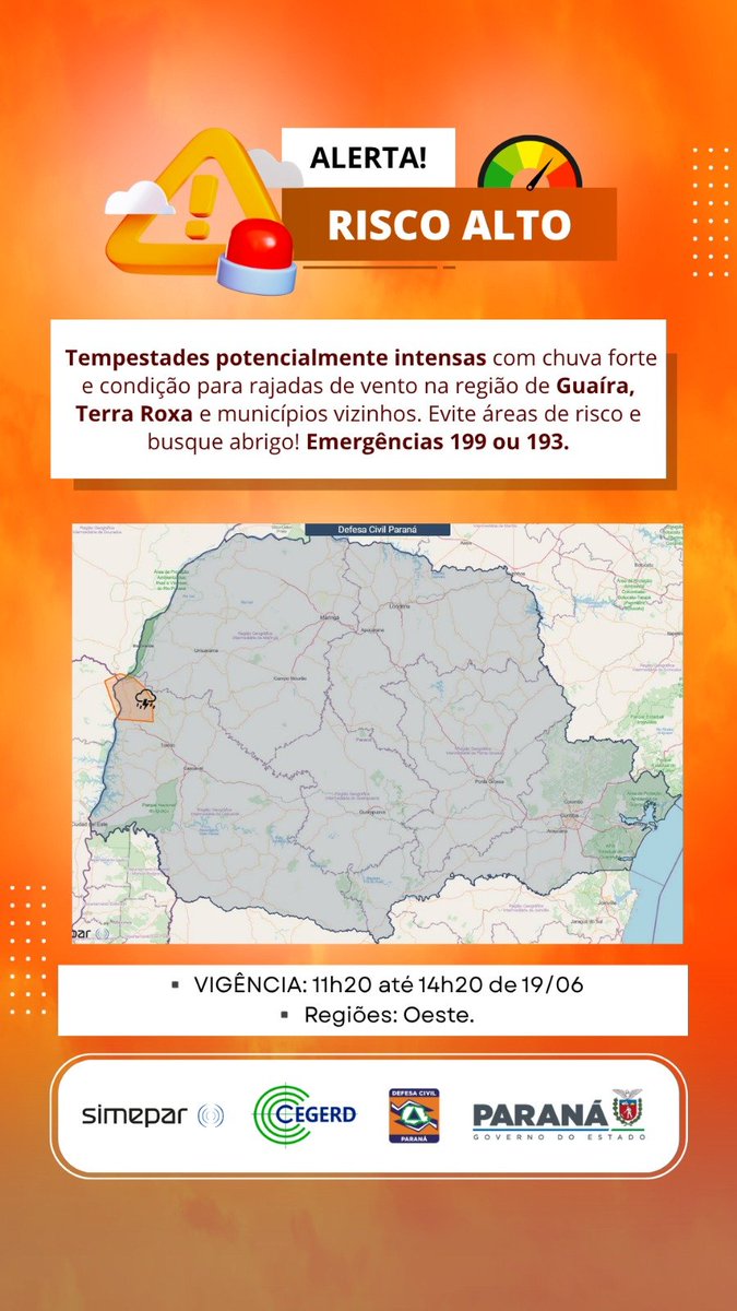 Defesa Civil Paraná tweet media