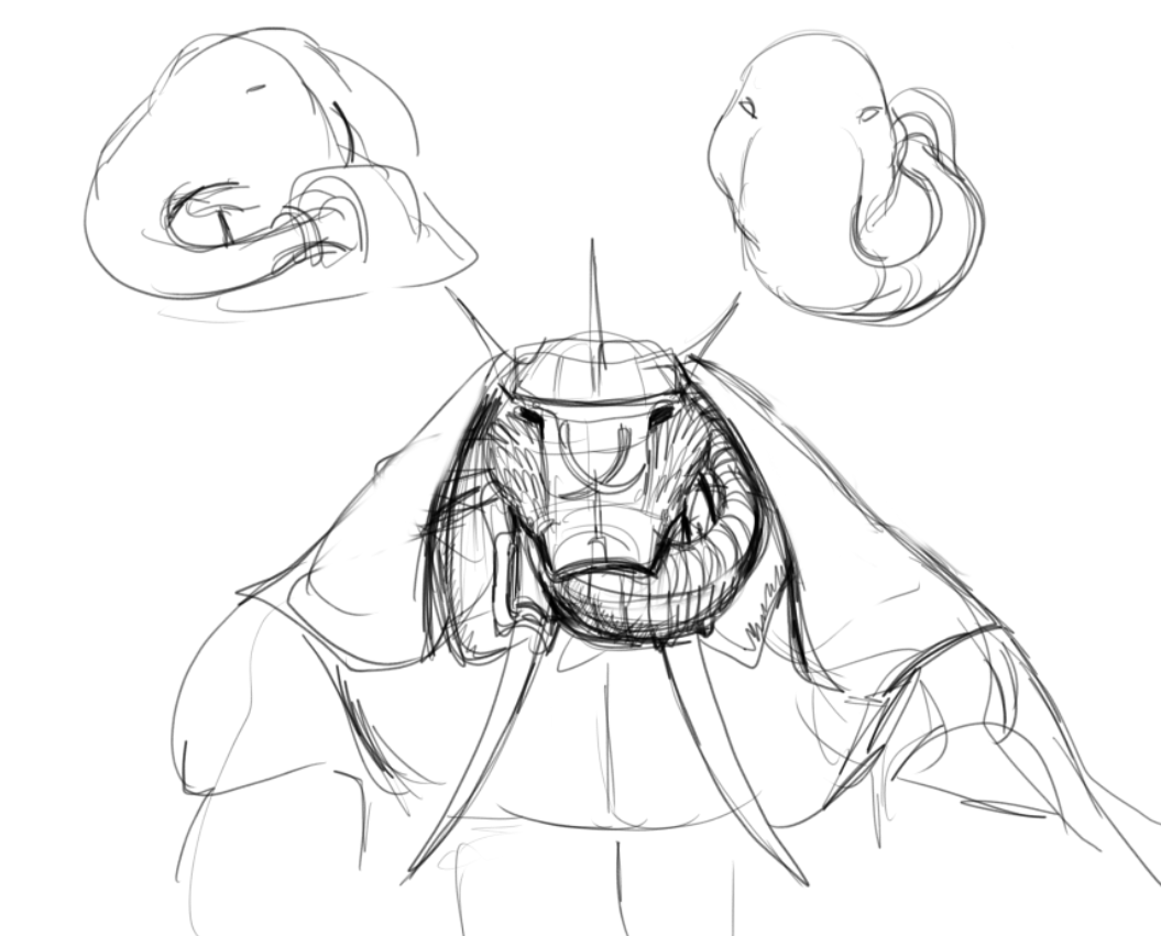 UltimacenaOG's tweet photo. Elephant warrior concept https://t.co/GAriqiW8kI
